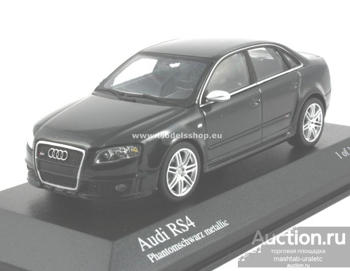 Коллекционная модель АУДИ AUDI RS4 2005 BLACK METALLIC, 1/43