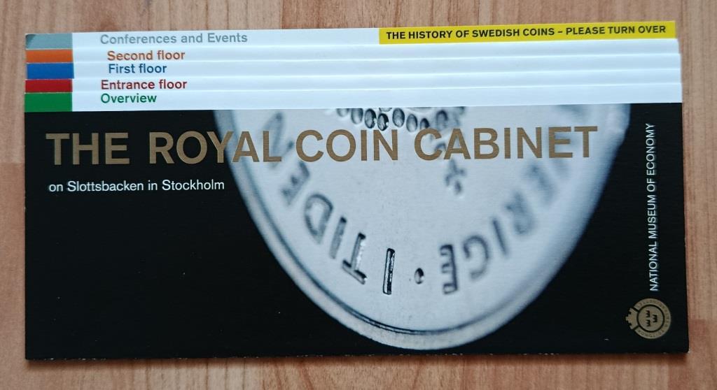 Буклет Королевский кабинет монет Нумизматический музей в Стокгольме
