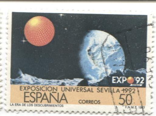 1987 Испания Всемирная выставка в Севилье Экспо 92 1м .гаш