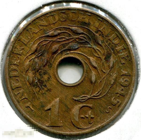 1061 Нидерландская Индия 1 цент 1945 года S