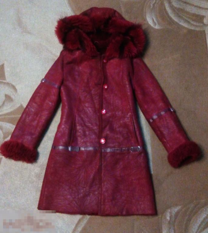 Натуральная дубленка GEMOS куртка мех Тоскана капюшон