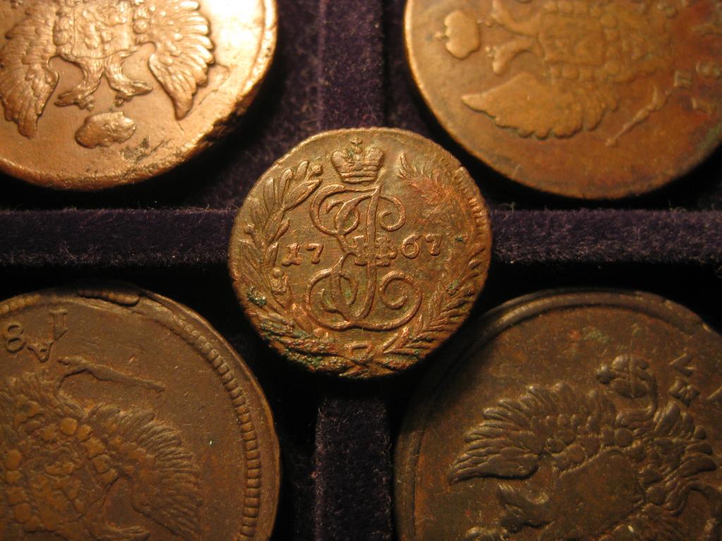 полушка 1767 год! Коллекционная!оригинал !До 1917 г.007