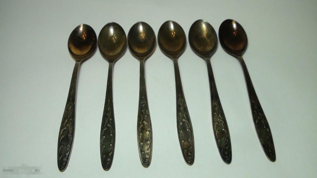 Чайные ложки  мельхиор 33