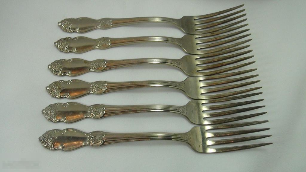 Столовые вилки мельхиор 20,7см 46