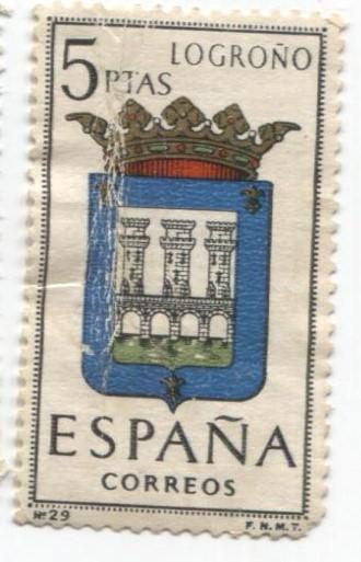 1964 Испания Гербы. Логроно. 1м.*