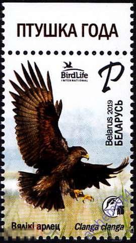 Беларусь 2019 ** птицы,  Большой подорлик