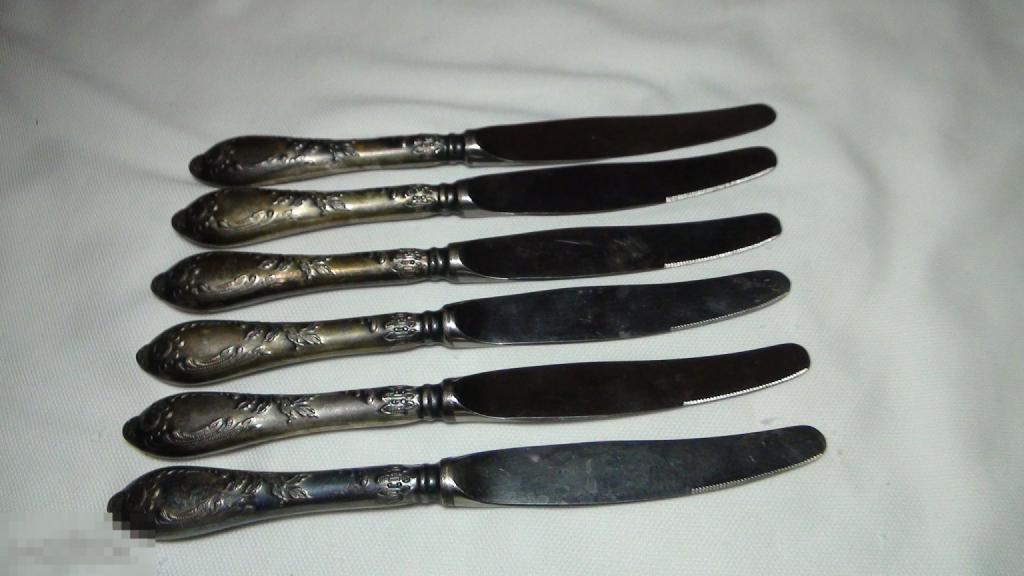 Ножи  мельхиор 21см  29