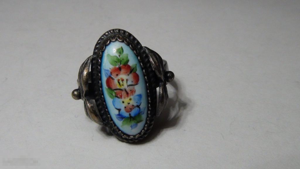 Кольцо 17 размер финифть