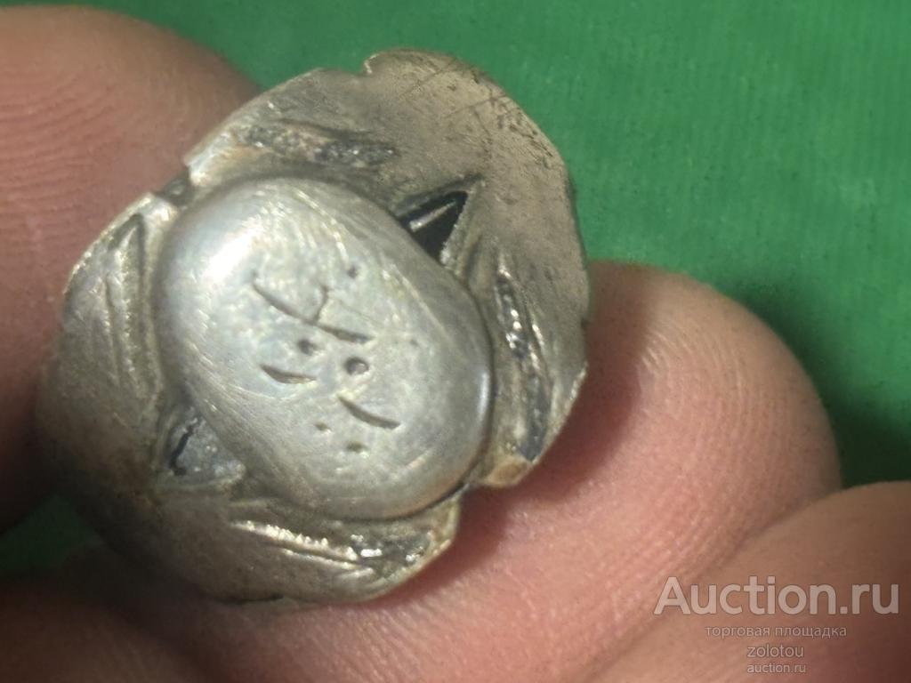 Серебряный перстень с надписью, 17 век