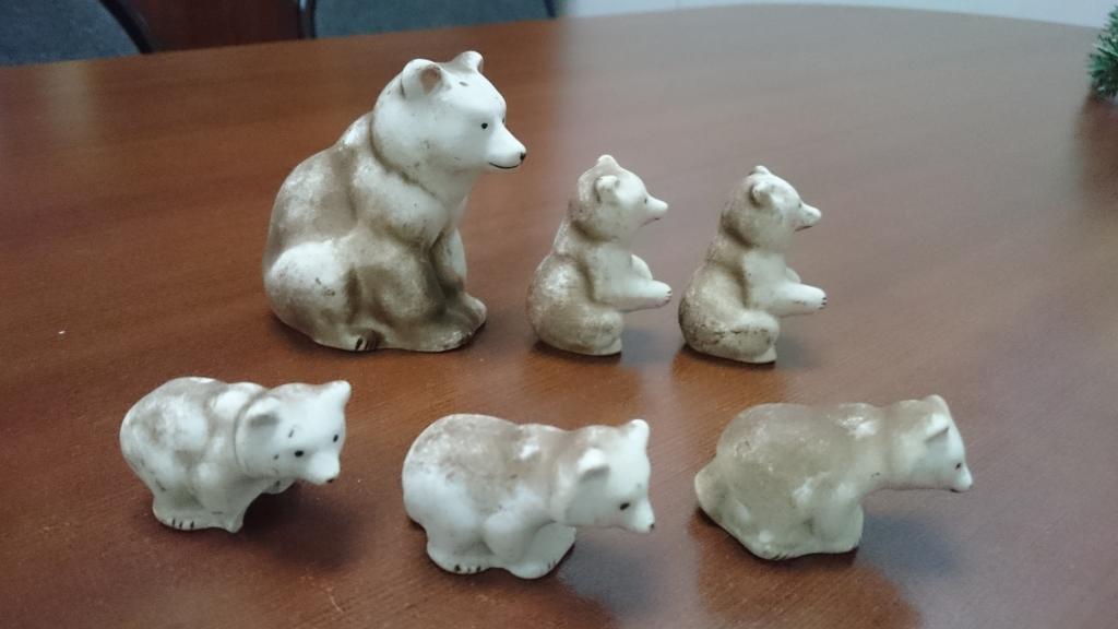 Статуэтки медведи Турыгино- 6 шт