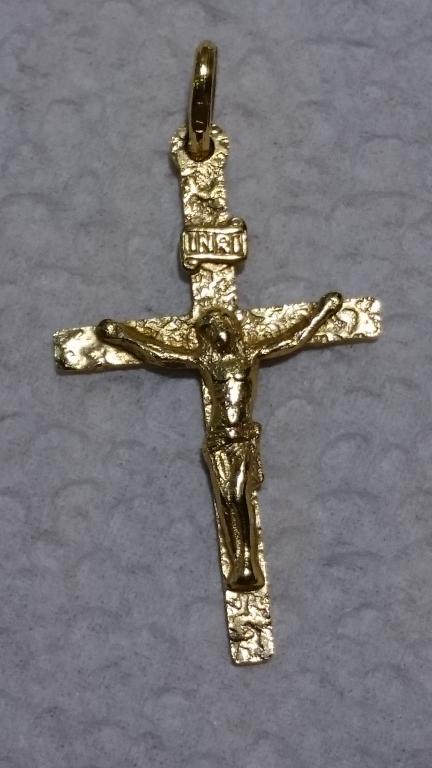 Золотой крестик 750 пробы Италия