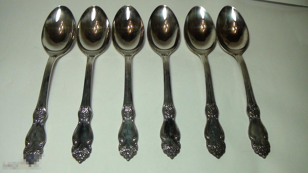 Десертные ложки  мельхиор 28