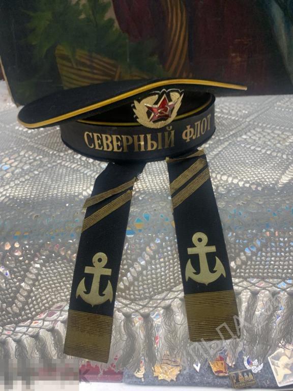 Моряк Северный флот ВМФ Бескозырка СССР