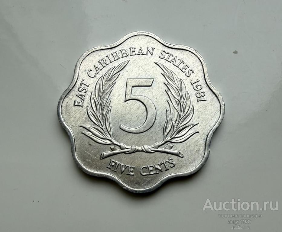 5 центов 1981, Восточные Карибские штаты, Карибы, Карибские острова