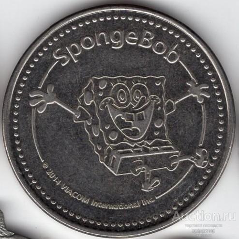 Жетон Спанч Боб MOVIE PARK Германия 2014