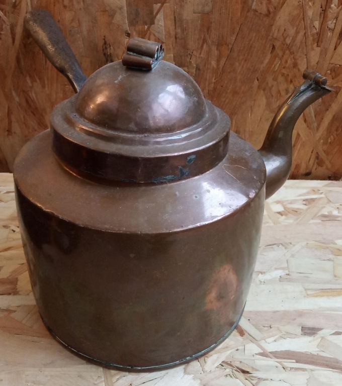 Старинный чайник кофейник медный Швеция в 1900-40е года 2Л