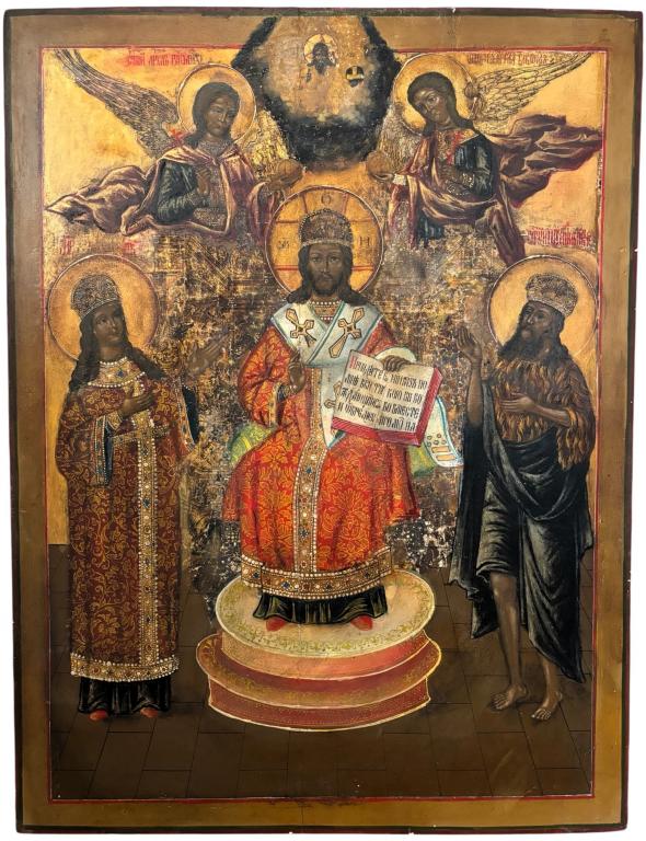 Икона Храмовая Предста Царица 18 век Экспертиза