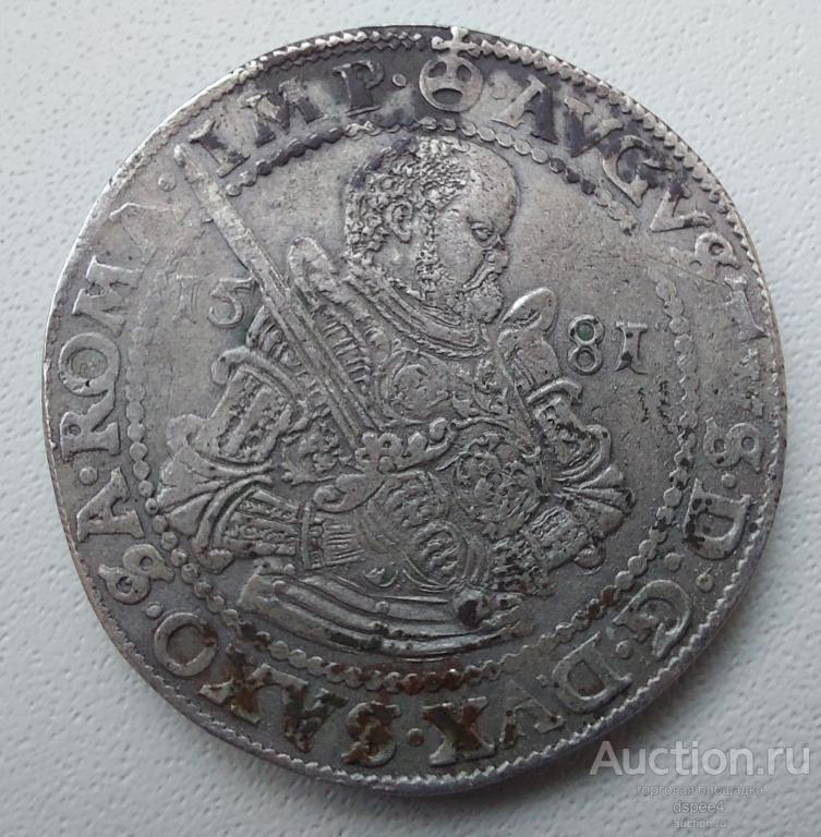 Саксония талер 1581 Август R