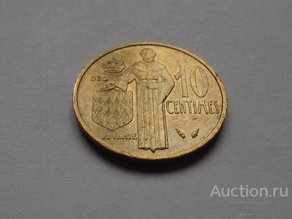 Монако 10 сантимов 1979 Князь Монако Ренье III Редкость!!!