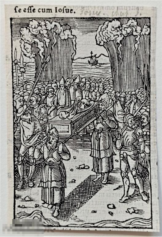 Ксилография 16 век Редкость Ренессанс Миниатюра Библия 1541 год Париж Гравюра