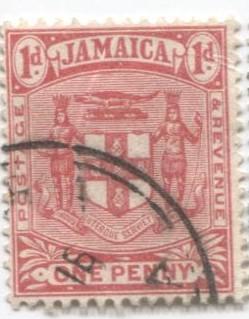1906 Ямайка Герб 1м.гаш