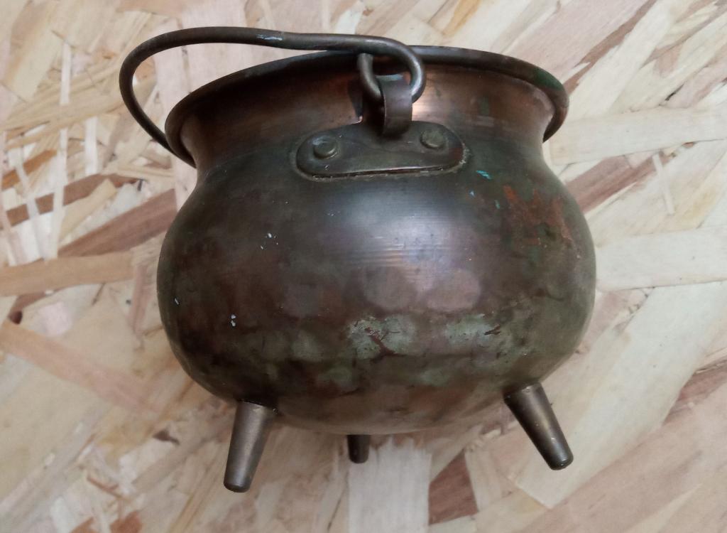 Котелок горшочек медный медь, лужение Швеция 1950-80е гг диам.95мм