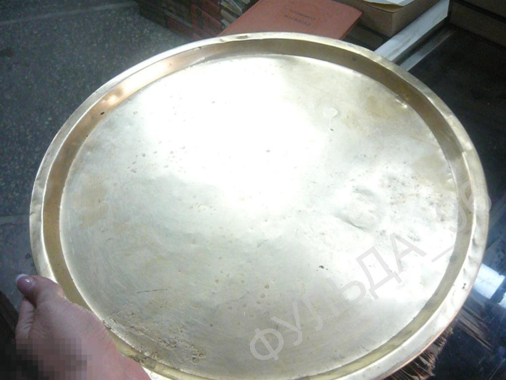 Поднос для самовара Латунь круглый 1907 г.