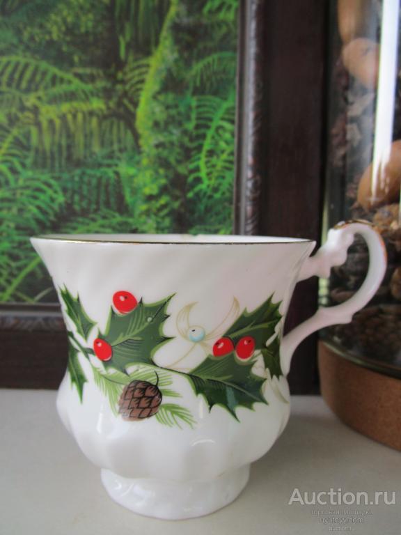 480. красивая винтажная чашка костяной фарфор Англия