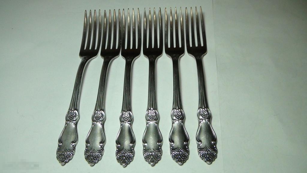 Десертные вилки мельхиор  А2