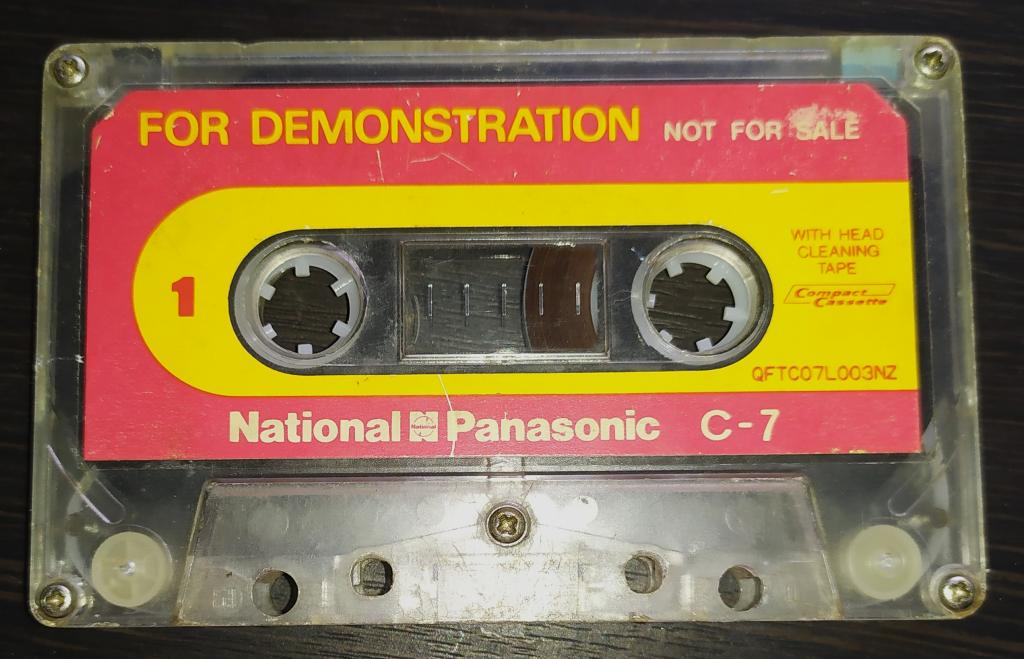 DEMO NATIONAL PANASONIC C 7 Ориг Демонстрационная Аудио Кассета Japan (лот М)