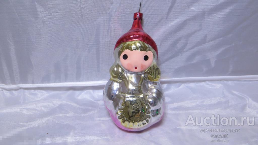 ЕЛОЧНАЯ ИГРУШКА СССР КРАСНАЯ ШАПОЧКА       ( № 86)