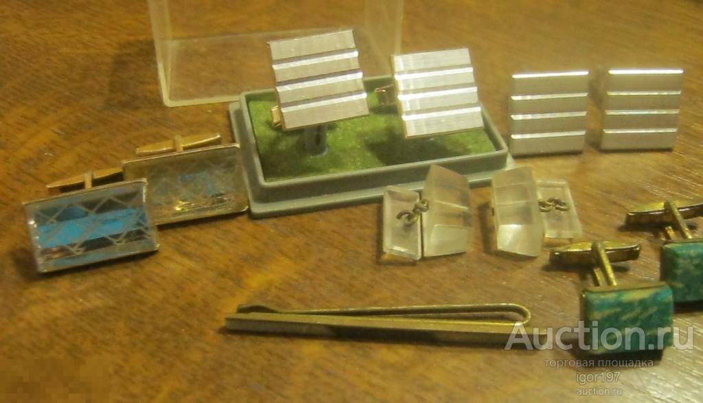 Запонки мужские  квадратные. в  упаковке. Вещи из СССР