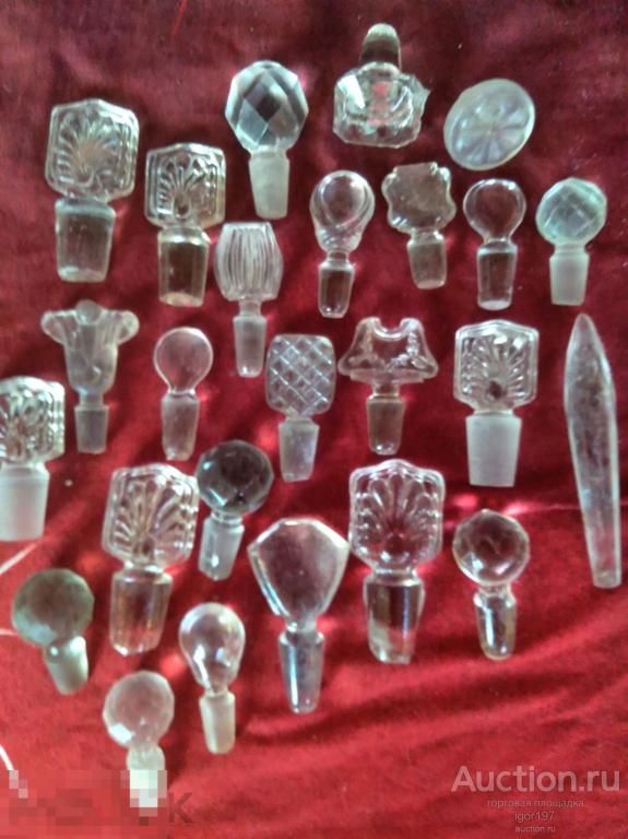 ПРОБКИ ПРИТИРОЧНЫЕ,  стеклянные  от флаконов духи Российская Империя .*3*