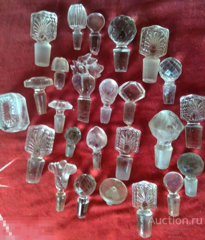 ПРОБКИ ПРИТИРОЧНЫЕ,  стеклянные  от флаконов духи Российская Империя .*2*