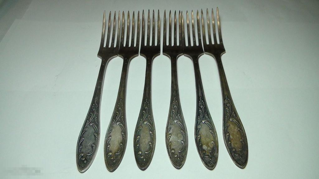 Столовые вилки мельхиор А9