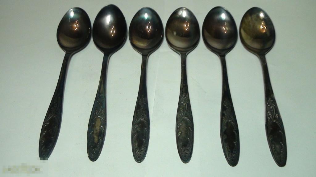 Десертные ложки  мельхиор А16