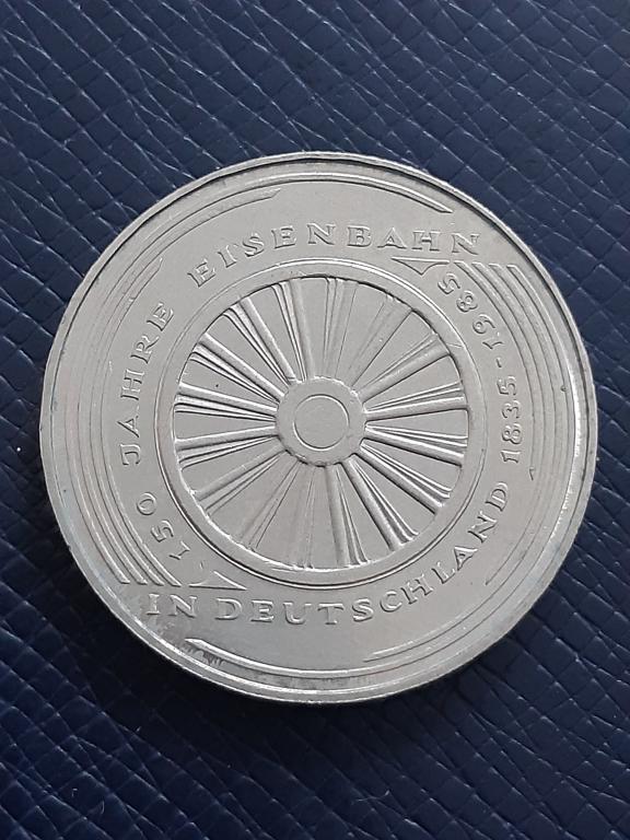 Германия 5 марок 1985 КМ 163