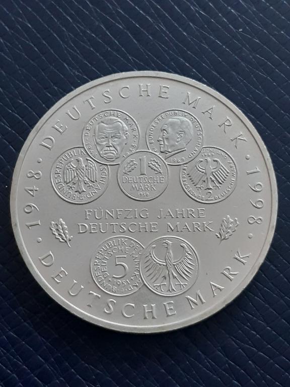 Германия 10 марок 1998 КМ 195