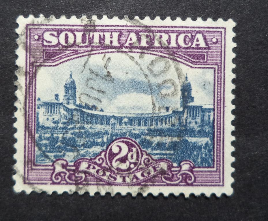 Южная Африка  1945 г.   Архитектура   2d.   гаш.  Би.13