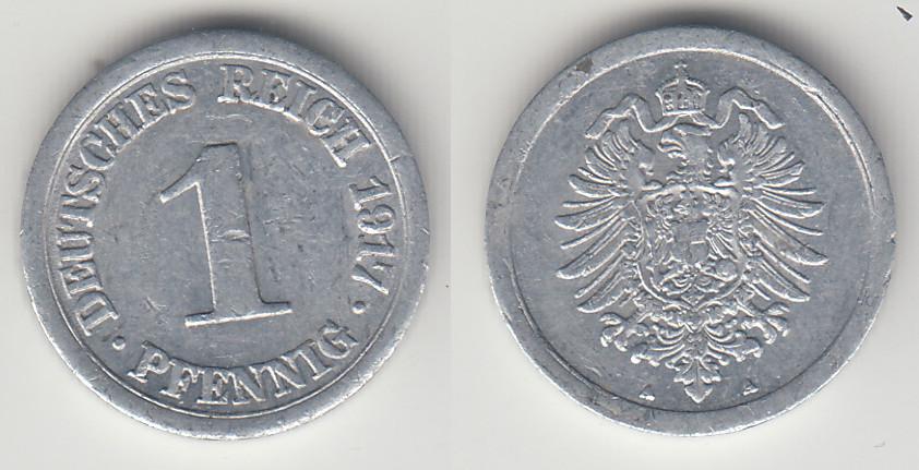 Германия 1 пфенниг 1917 A