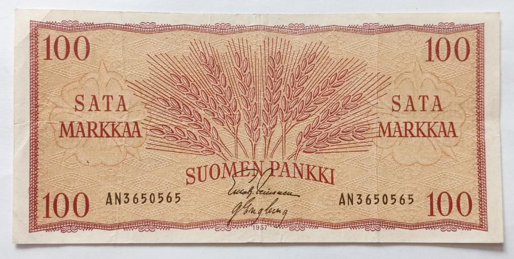 Финляндия 100 марок 1957 (К)