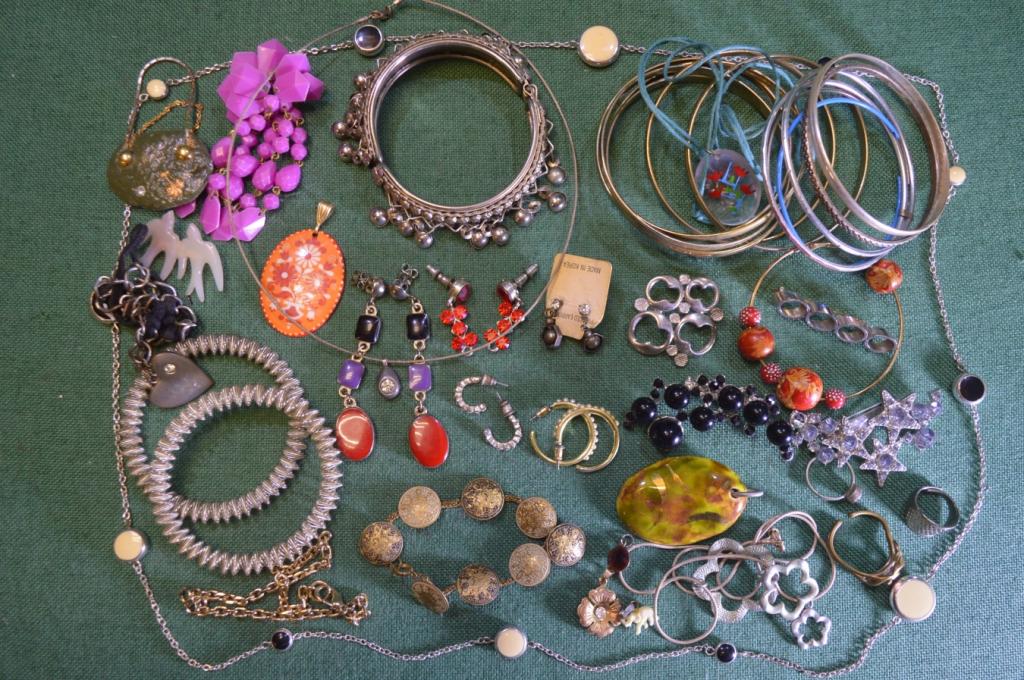 Бижутерия, женские украшения. Серьги, сережки, подвески, браслеты, разнобой. Сборный лот. #19