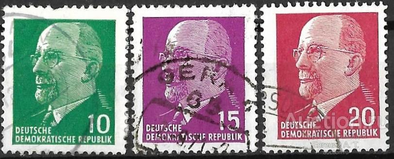 ГДР. 1961. Председатель Государственного совета ГДР Вальтер Ульбрихт. Used. Неполная.