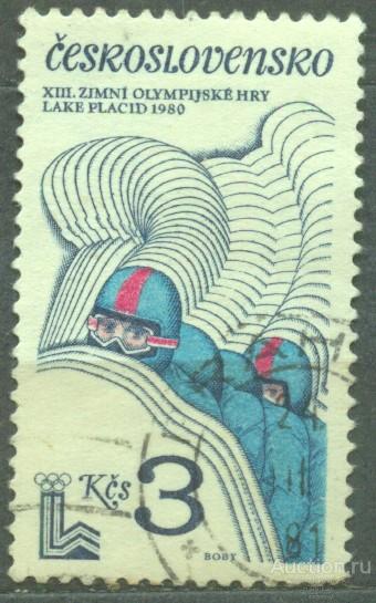 Чехословакия 1980 спорт бобслей Олимпиада Лейк Плесид концовка