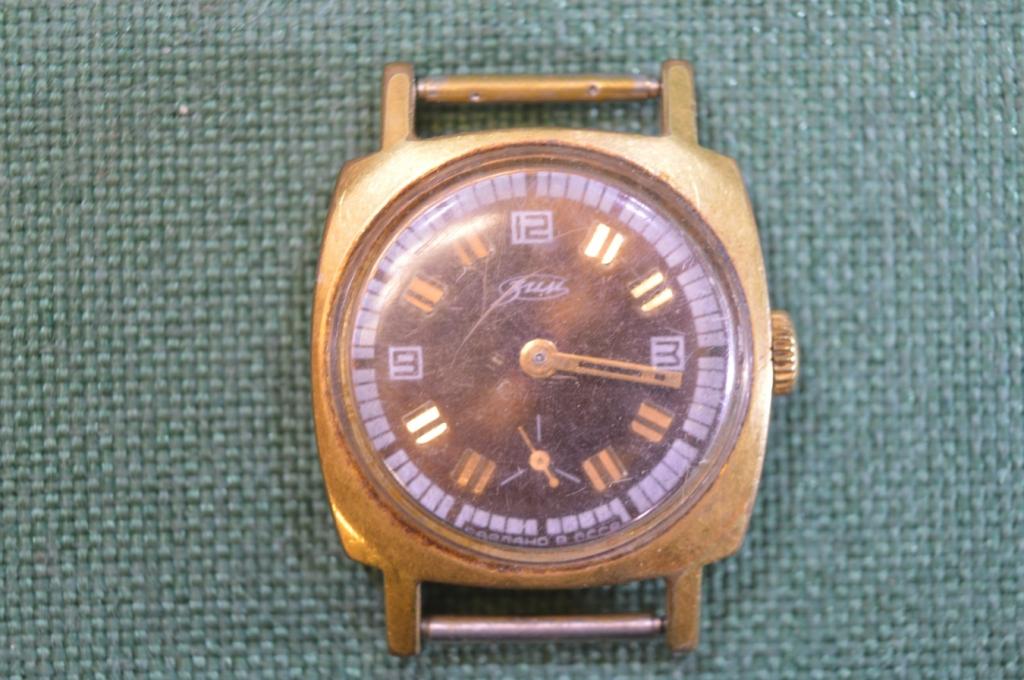 Часы наручные механические ЗИМ. Позолота AU 10. СССР.