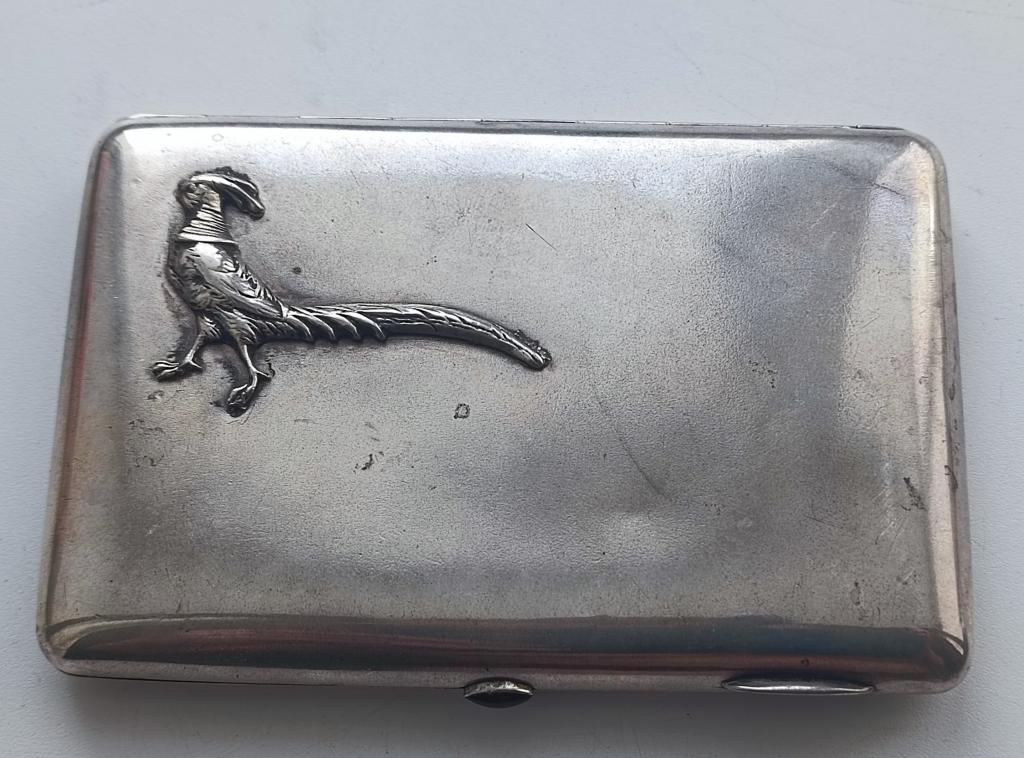 Царский Серебряный портсигар Фёдор Овчинников Серебро 84 проба