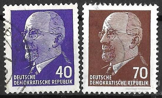 ГДР. 1963. Председатель Государственного совета ГДР Вальтер Ульбрихт. Used. Неполная.