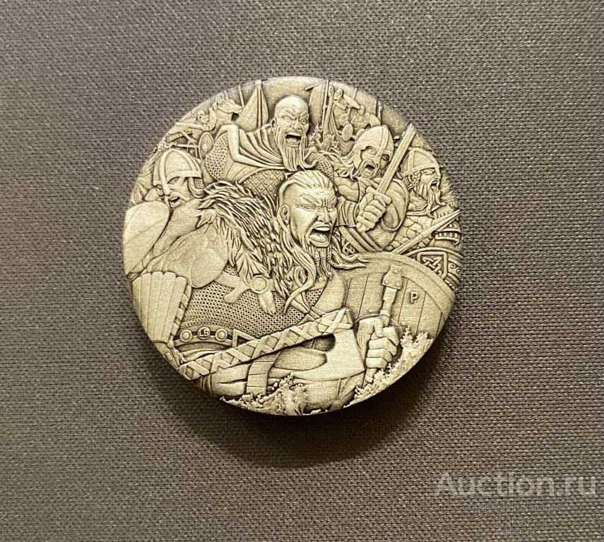 2 доллара Тувалу, Викинги, 2018 год.