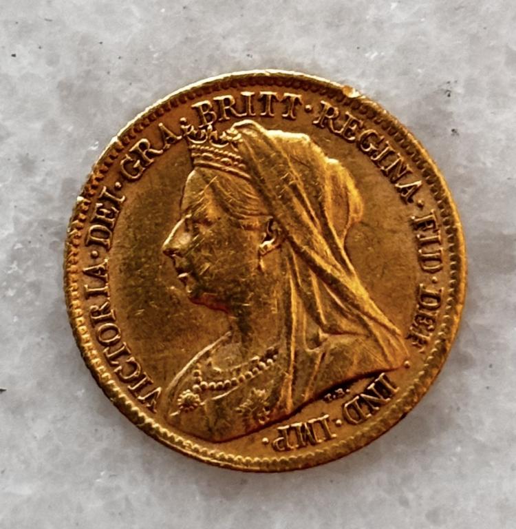 Великобритания, 1/2 фунта 1900 г.