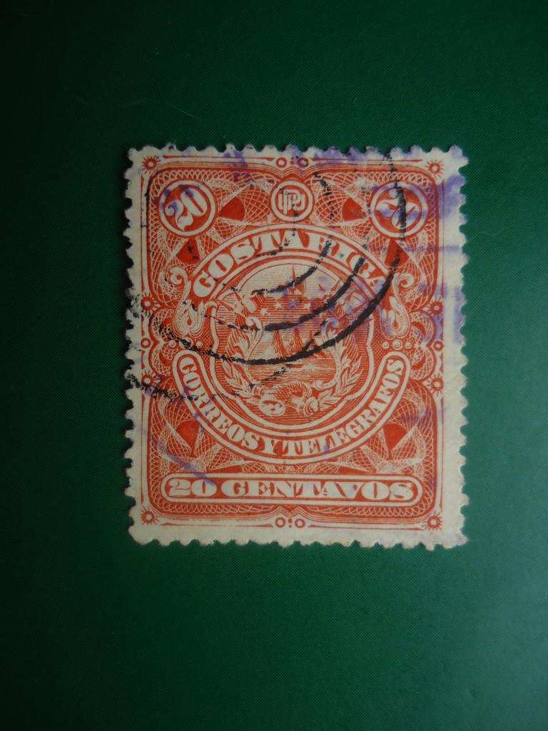 1892 г.  Коста - Рика.  гаш. без клея.